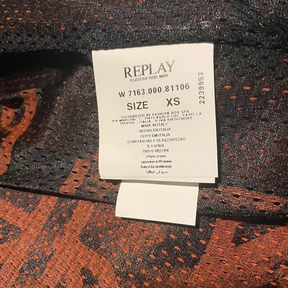 Replay biker leather jacket. NWT - Picture 5 of 12